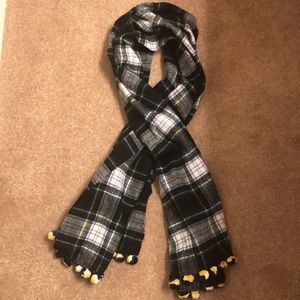 J. Crew Flannel Blanket Scarf - Green/Blue
